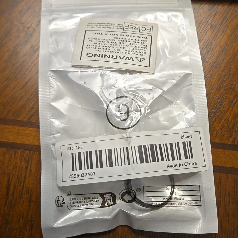 CZ Blue Stones Horse Eye Style Hypoallergenic Nickel-Free, Adjustable size 9 - Picture 4 of 4